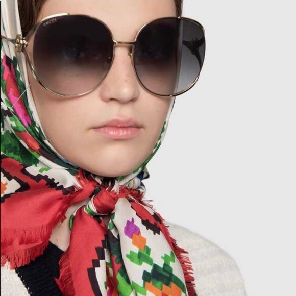 Gucci Round-frame metal sunglasses - Picture 3 of 7